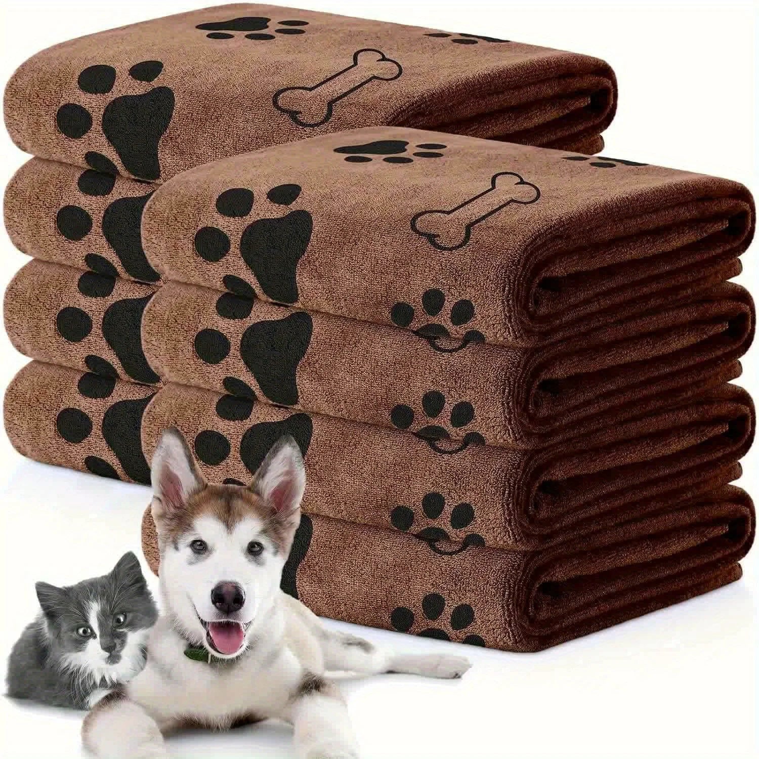 Dog Towels,Quick-Dry Microfiber - Absorbent Pet Bath & Paw Cleaning Cloths for Medium Breeds, 40x24 Inch