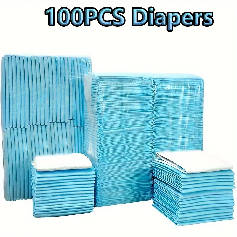 100/50/40/20pcs Disposable Absorbent Dog Training Pads,Pet Pee Pad,Dog Diapers High Absorbent Pet Cage Pads Puppy Potty Training