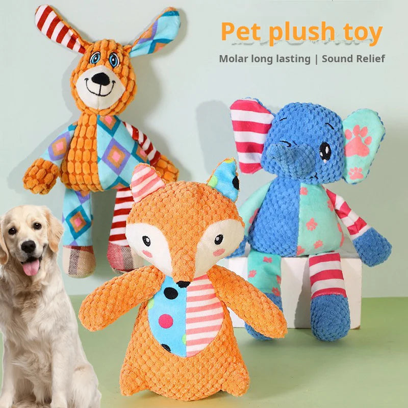 Plush animal toys, dogs, teething, bite-resistant sounds, toys, cats, self-hilarity, boring dolls, pet knots, toys