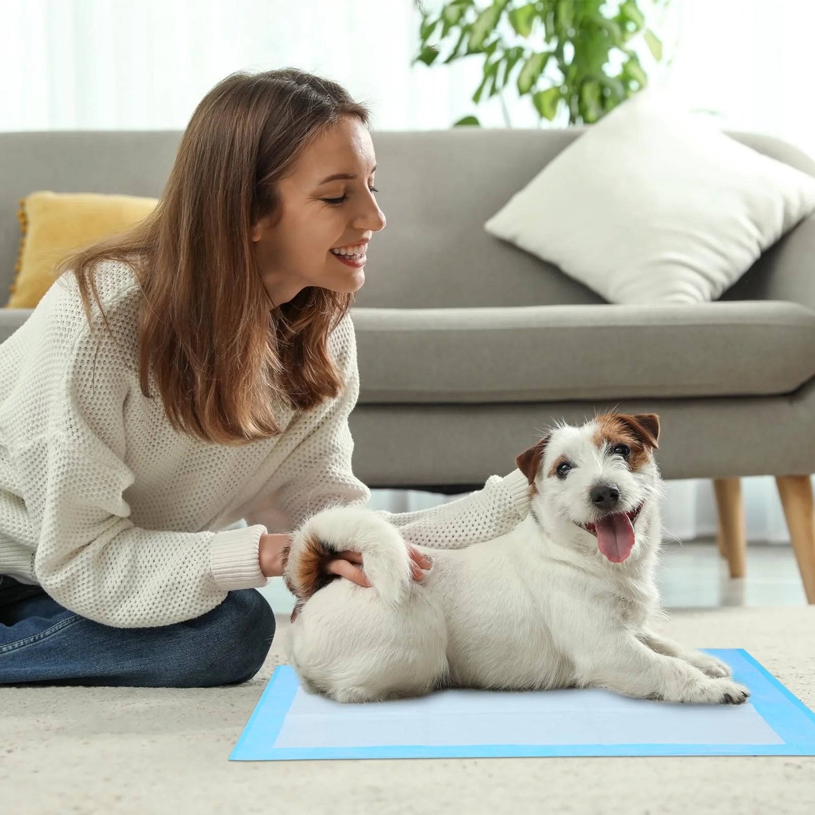 100PCS Premium Disposable Training Pads, Pee Pads, 23" x 23" Training Pad, Disposable Puppy Pee Pads Quick Absorb and Odor Contr