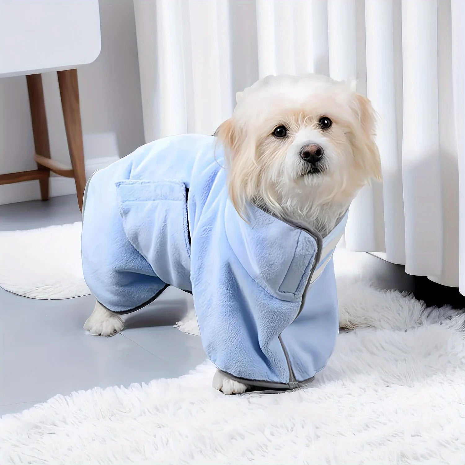 1pc Dog Absorbent Bath Towel, Pet Cooling Absorbent Bathrobe, Bath Towel For Pet Cleaning, Suitable For Cats, Dog Pet Wash Towel