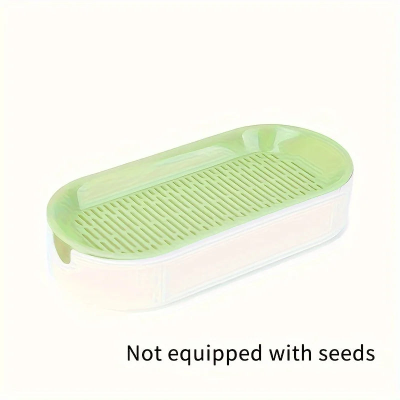 (Without Seeds) Cat Grass Planting Box, Planting Hydroponics Box, Garden Seed Sprouter Tray, Seed Sprouting Trays Set