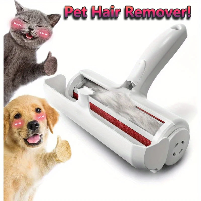 Pet Hair Remover - Lint Roller For Pet Hair - Cat And Dog Hair Remover For Couch, Furniture, Carpet, Car Seat, Reusable Roller