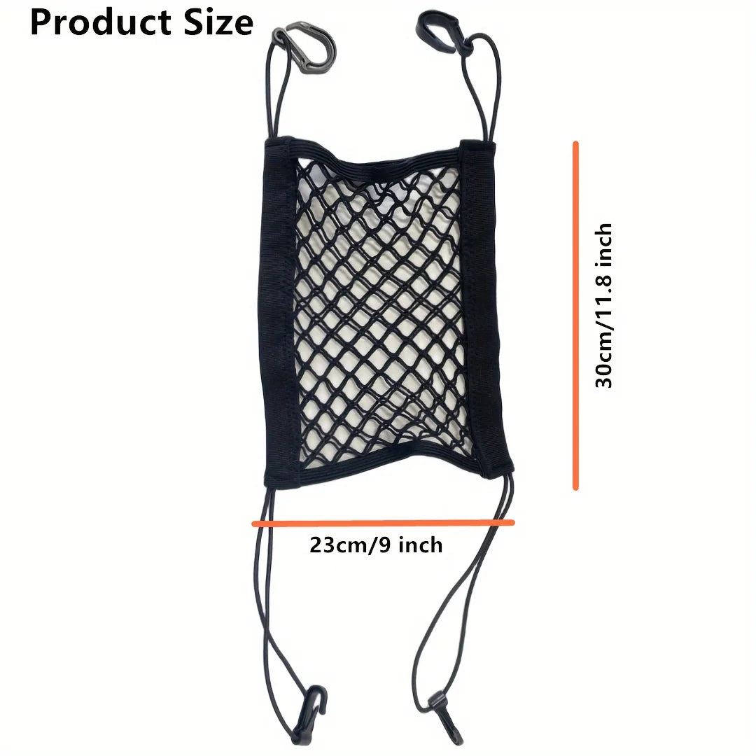 Dog Car Net Barrier With Auto Safety Mesh Organizer Stretchable Storage Bag Universal For Cars